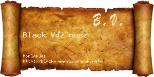 Black Vénusz névjegykártya